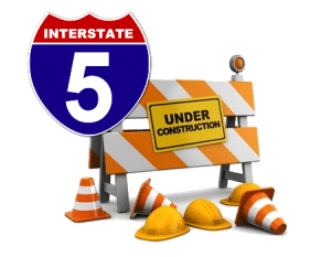 Under Construction | I-5 Exit Guide