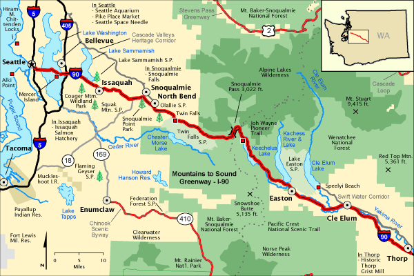 Mountains to Sound Greenway | I-5 Exit Guide