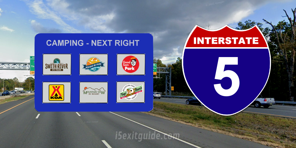 California I-5 Camping | I-5 Exit Guide